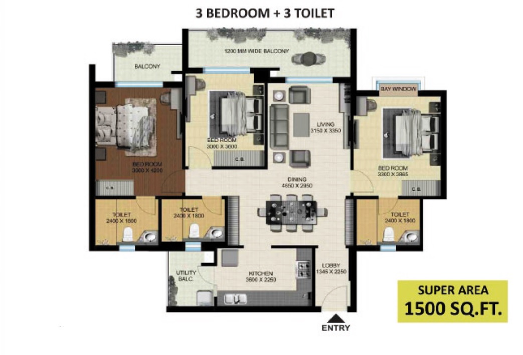 Aarcity Regency Park — floor plan 2