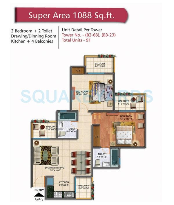 Rudra Palace Heights — floor plan 3