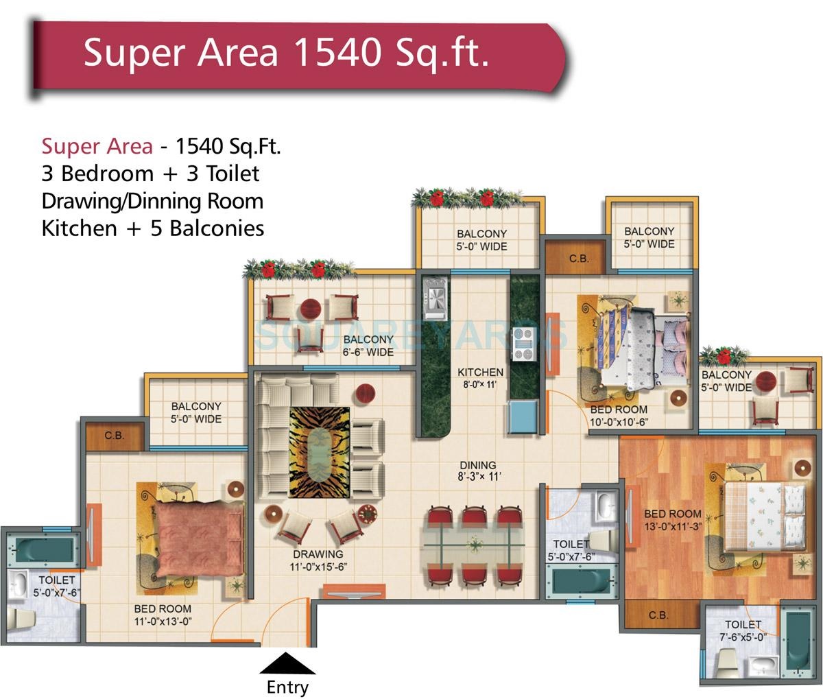 Rudra Palace Heights — floor plan 6