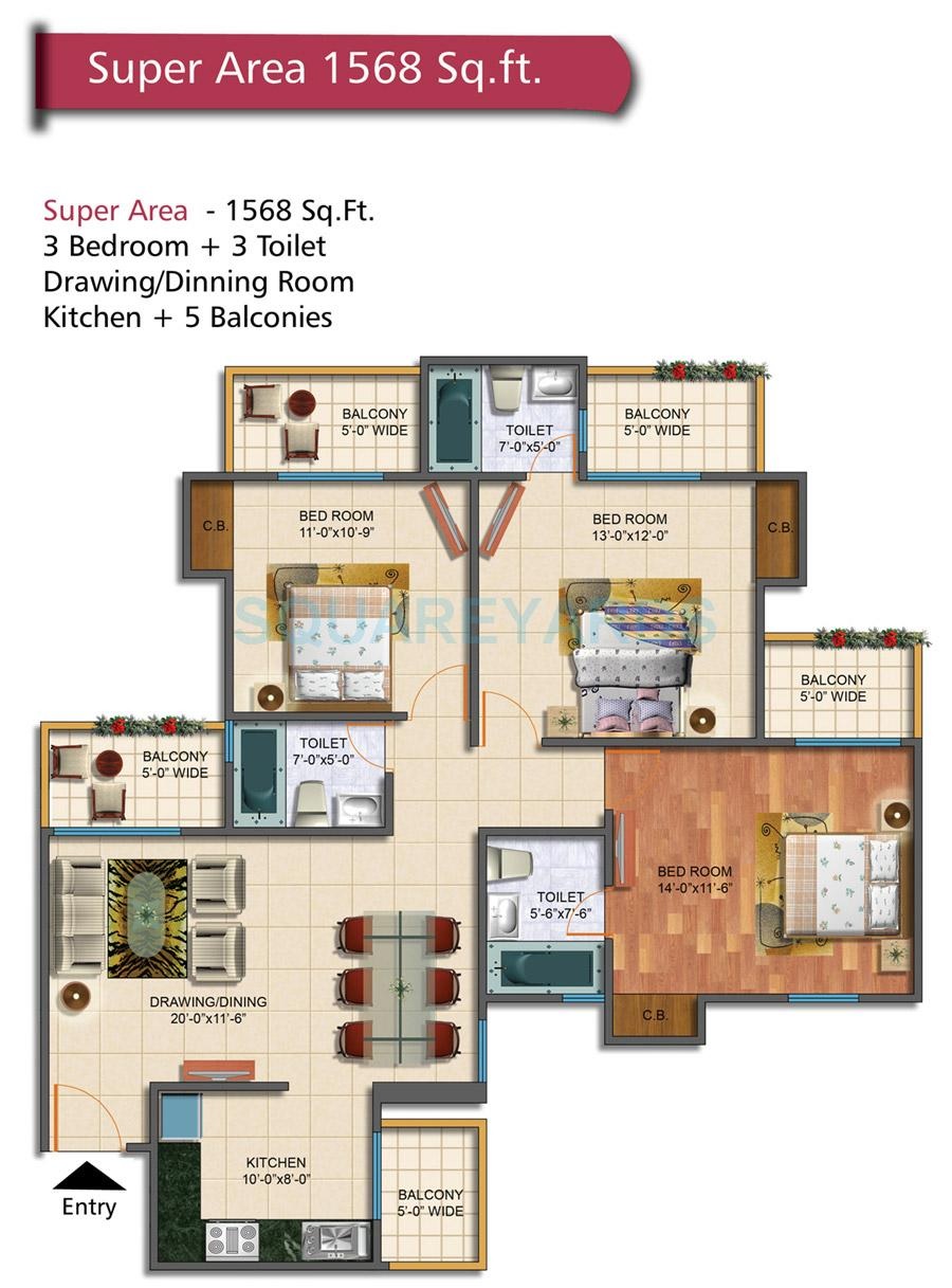 Rudra Palace Heights — floor plan 7