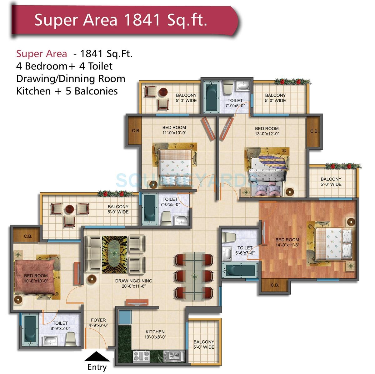 Rudra Palace Heights — floor plan 8