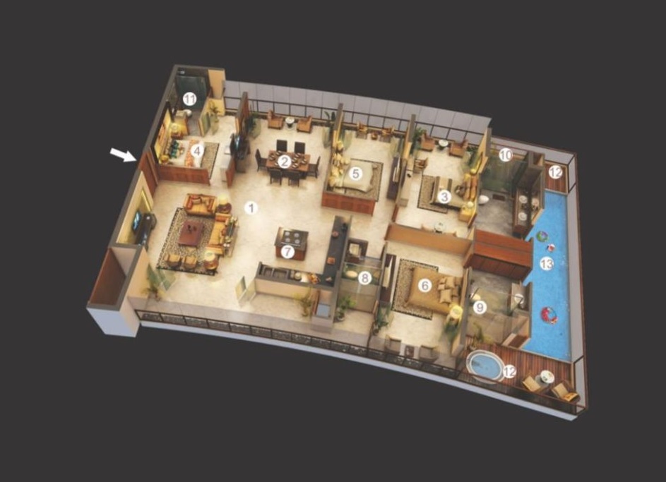 Raheja Navin Minar — floor plan 2