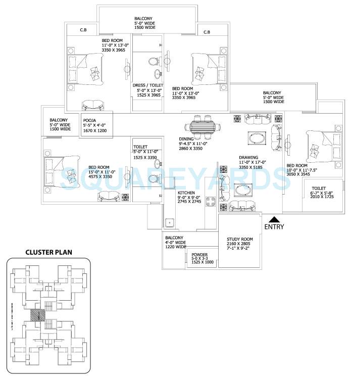 Gaur City 2 - 16th Avenue — floor plan 15