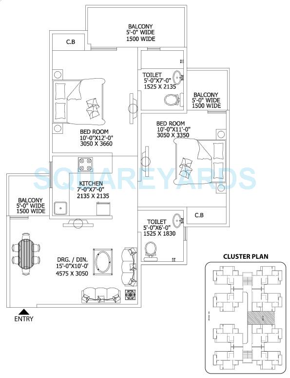 Gaur City 2 - 16th Avenue — floor plan 3