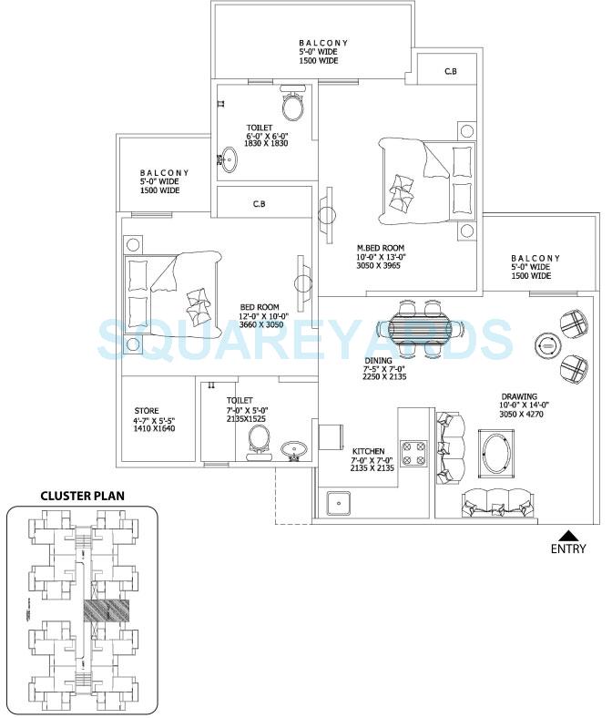 Gaur City 2 - 16th Avenue — floor plan 5