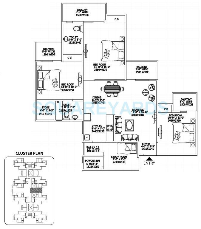 Gaur City 2 - 16th Avenue — floor plan 11