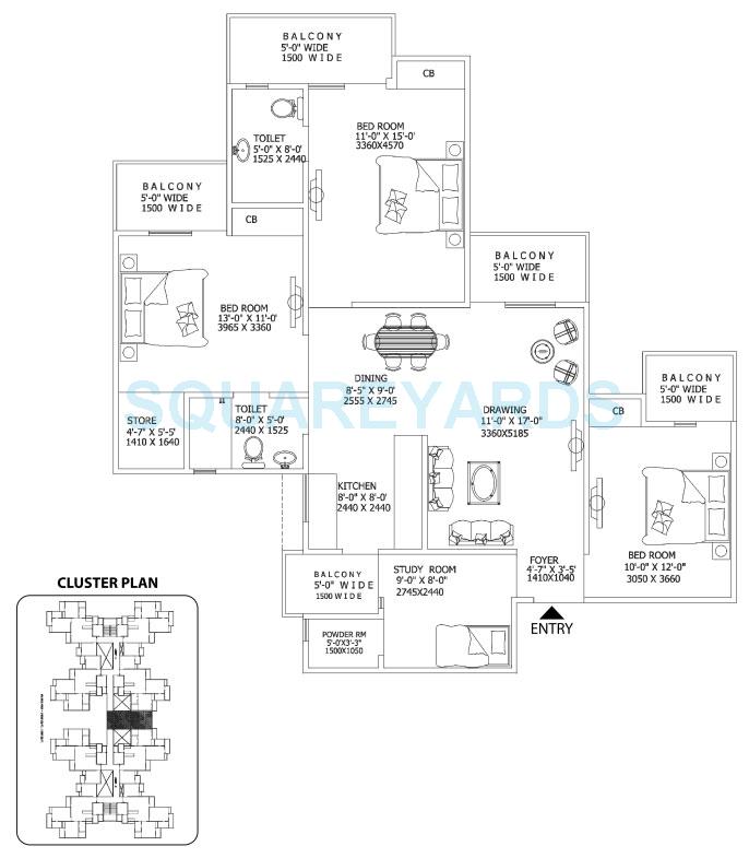 Gaur City 2 - 16th Avenue — floor plan 13