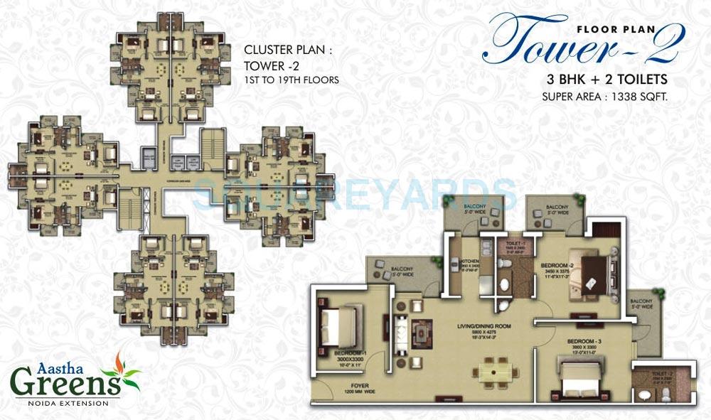 Surya Aastha Greens — floor plan 2