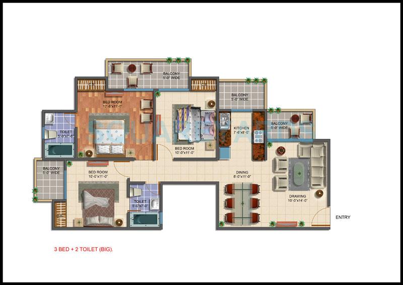 Gayatri Aura — floor plan 3