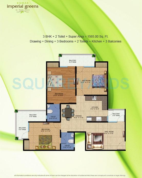 Kumar Imperial Greens — floor plan 4