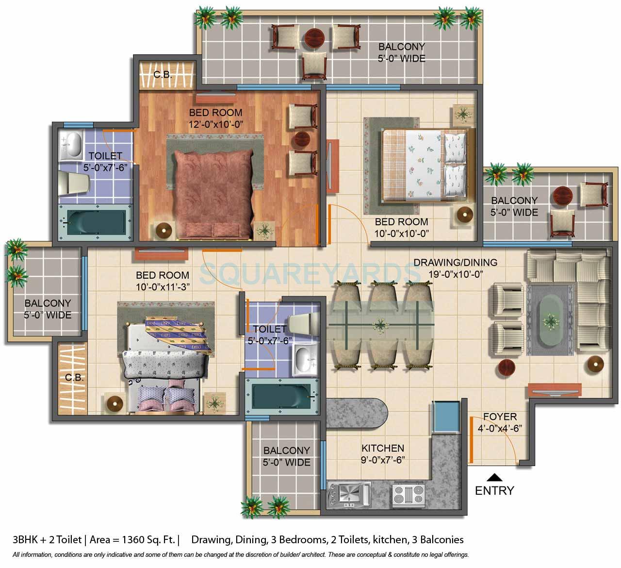 Geotech Pristine Avenue — floor plan 3