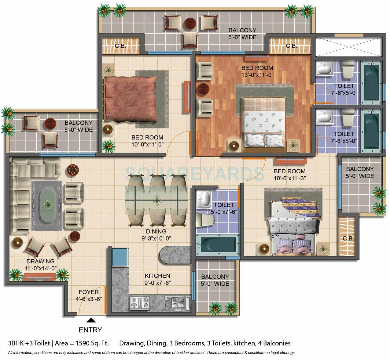 Geotech Pristine Avenue — floor plan 4