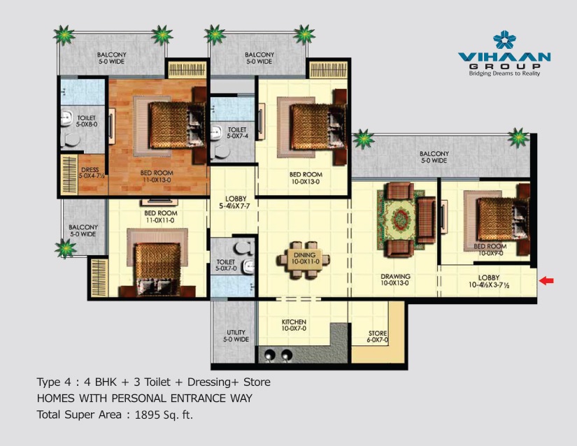 Vihaan Greens — floor plan 7
