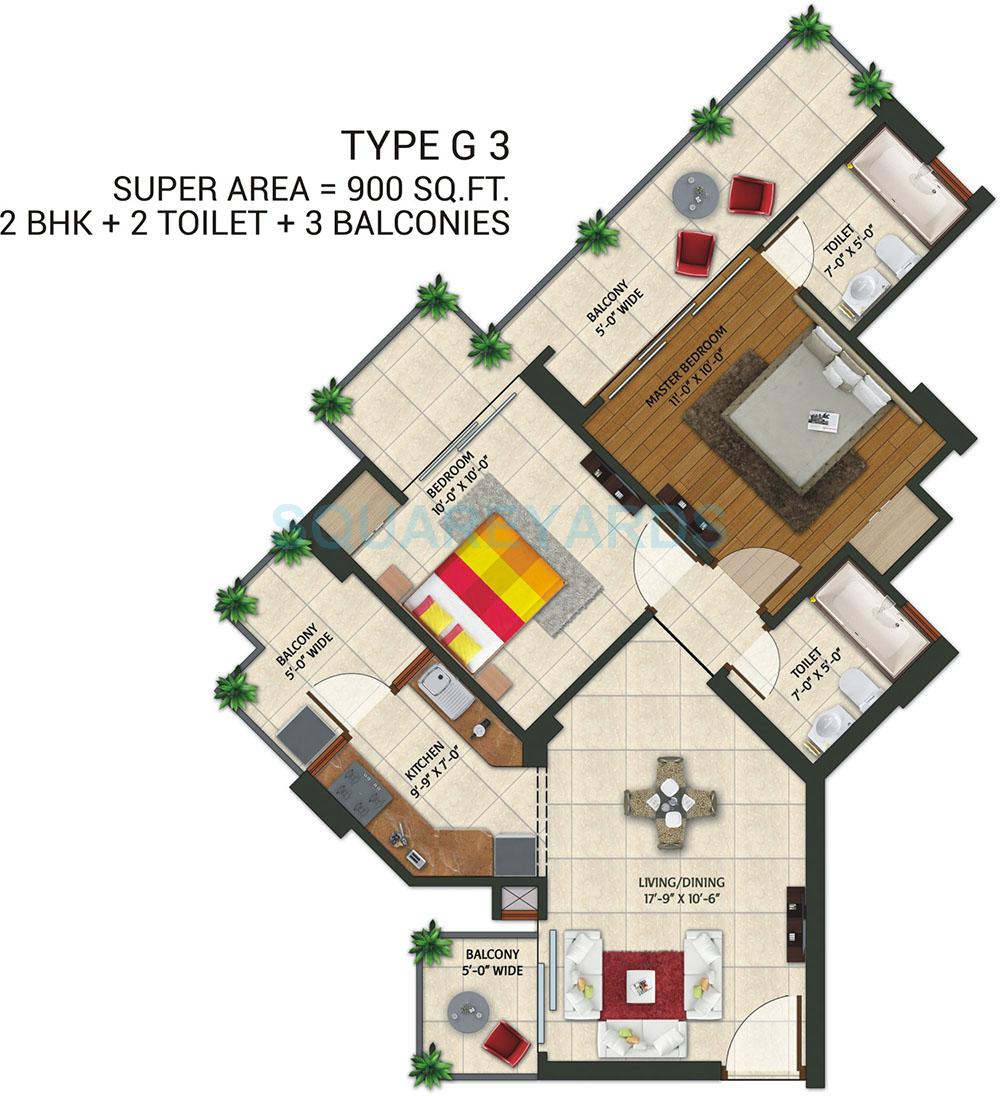 Amaatra Homes — floor plan 1