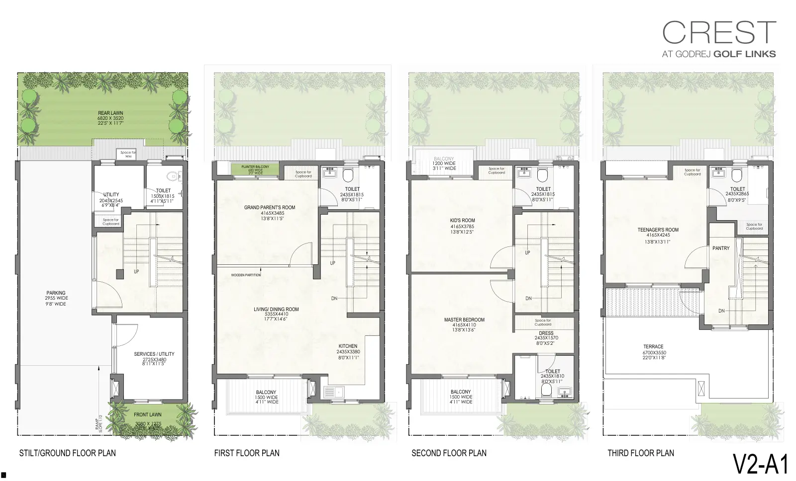 Godrej Golf Links Crest — floor plan 2