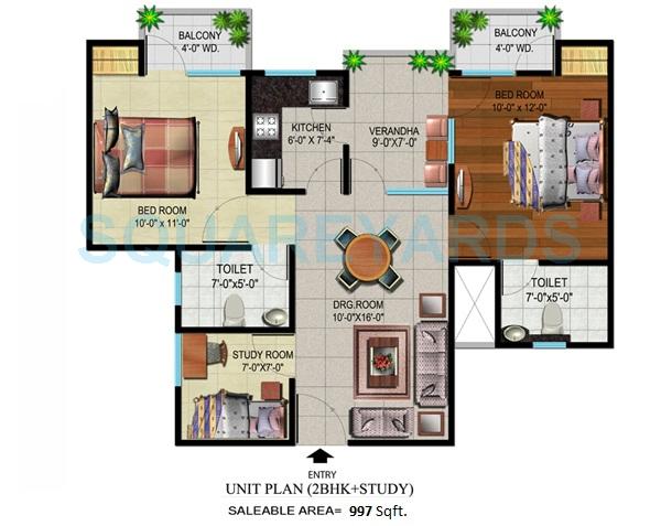Devika Gold Homz — floor plan 2