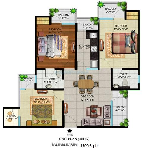 Devika Gold Homz — floor plan 4