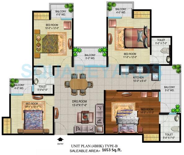 Devika Gold Homz — floor plan 6