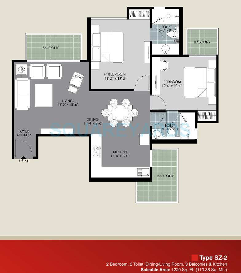Saya Zion — floor plan 1