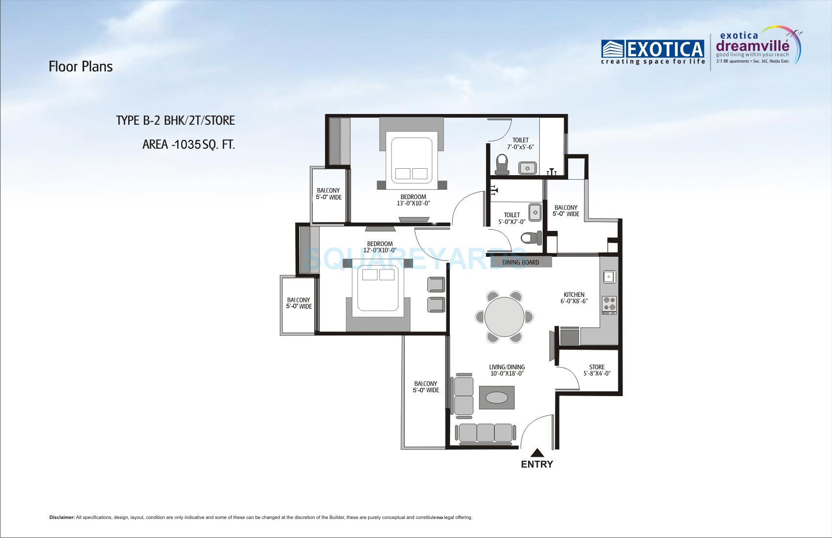Exotica Dreamville — floor plan 2
