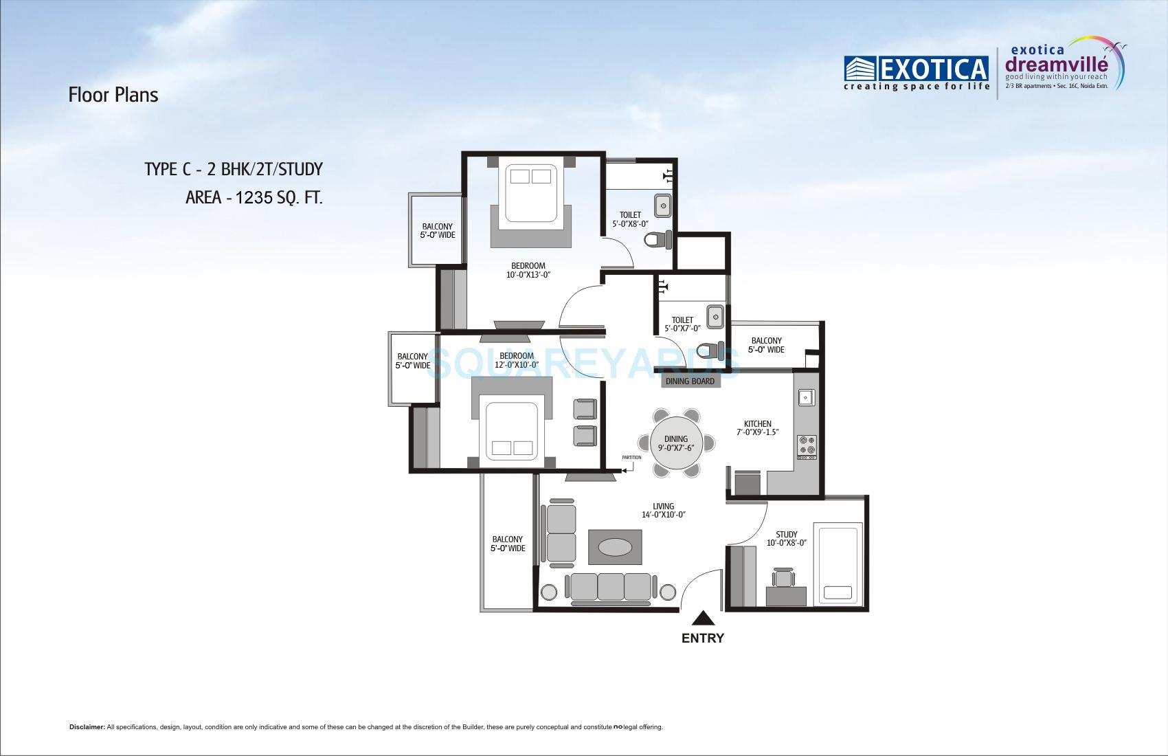 Exotica Dreamville — floor plan 3