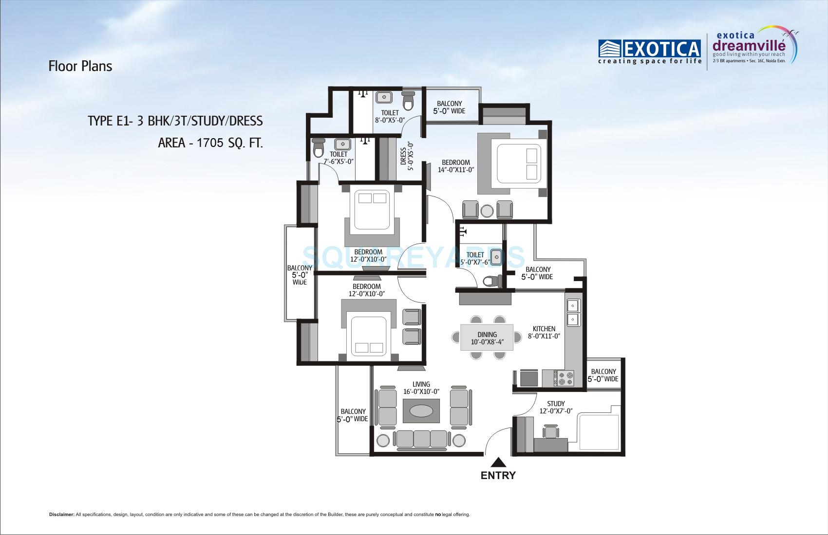 Exotica Dreamville — floor plan 5
