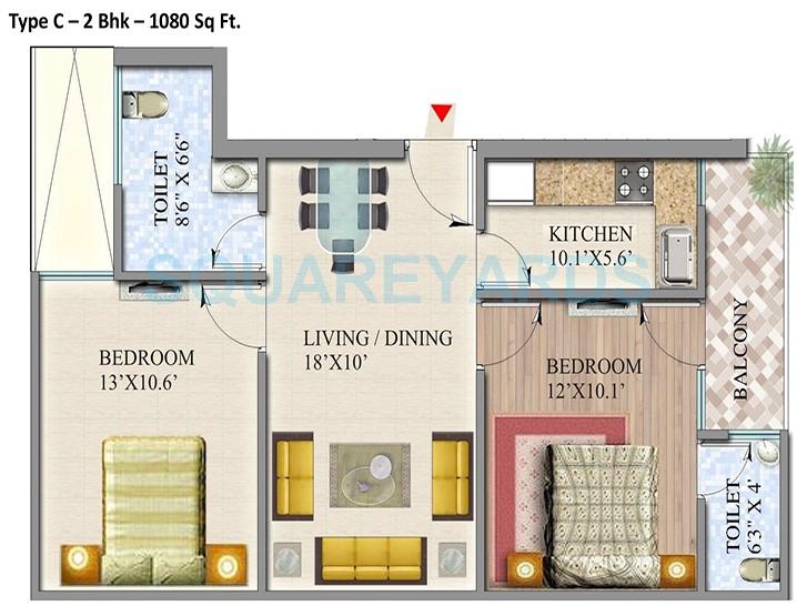 Suvidha Homes — floor plan 3