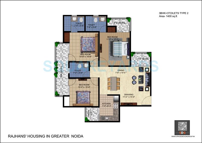 Rajhans Residency — floor plan 2