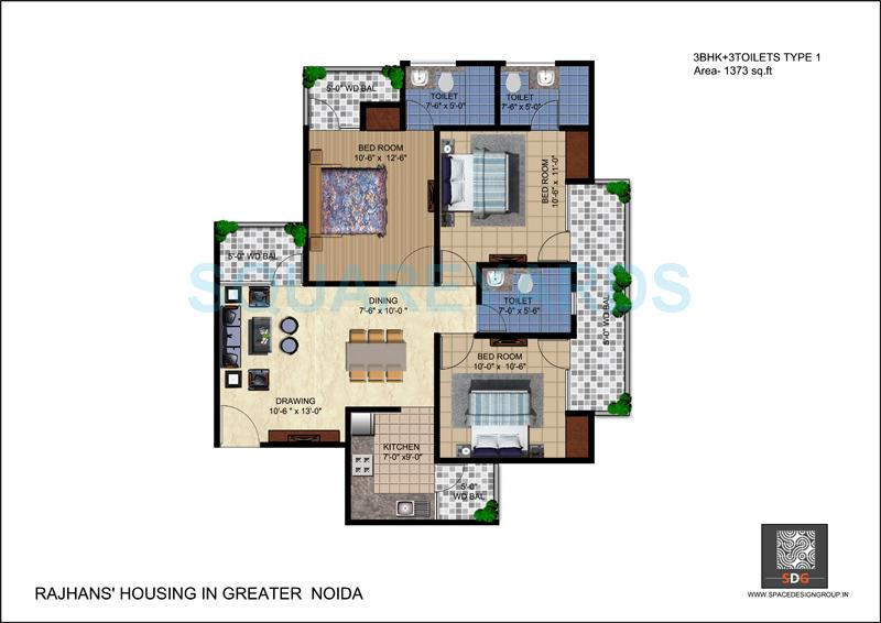Rajhans Residency — floor plan 3