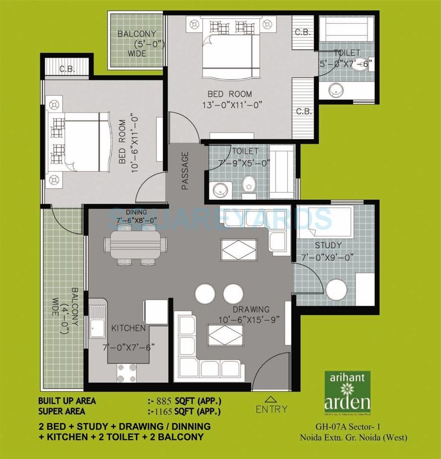 Arihant Arden — floor plan 3