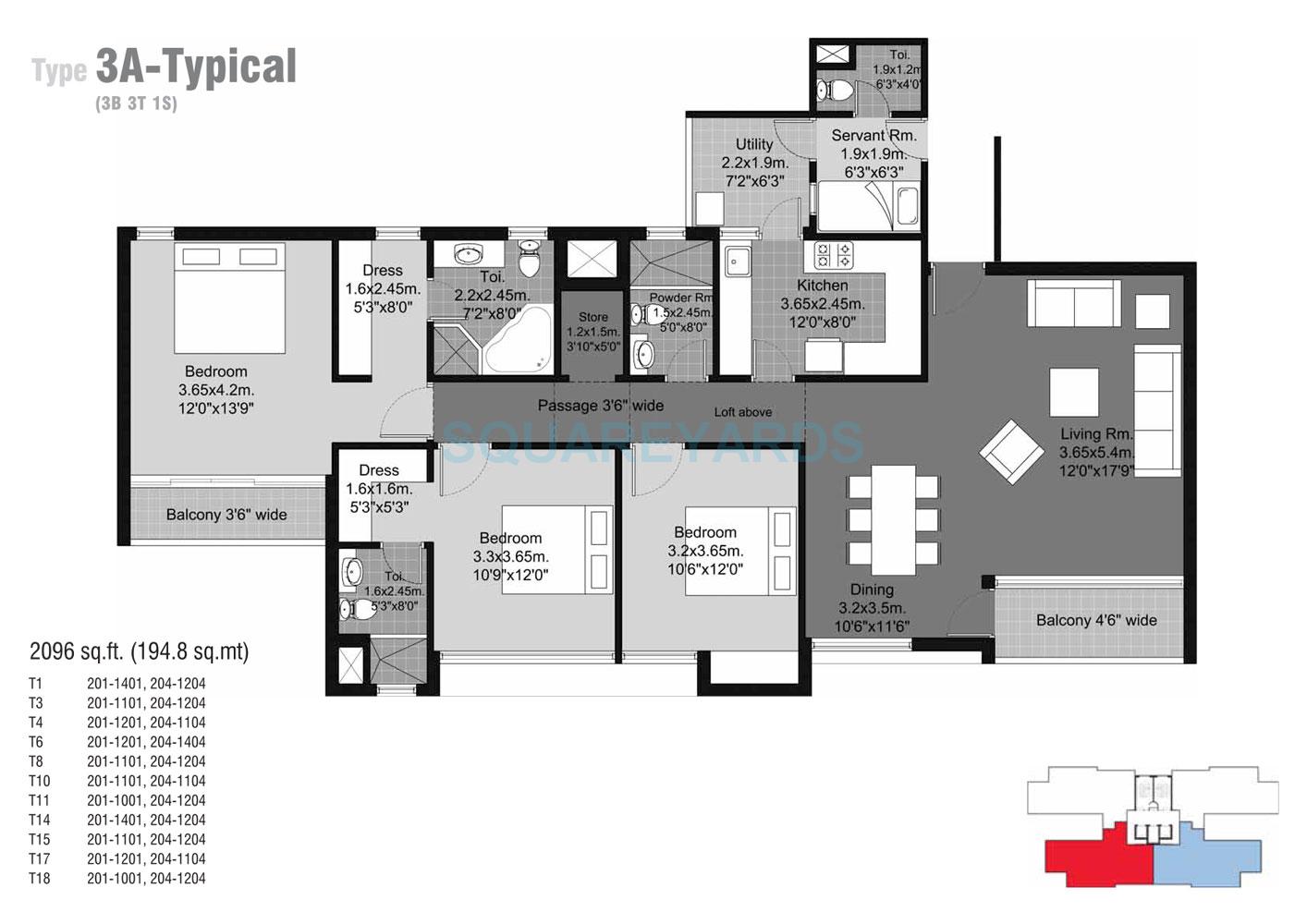 Unitech Habitat — floor plan 3