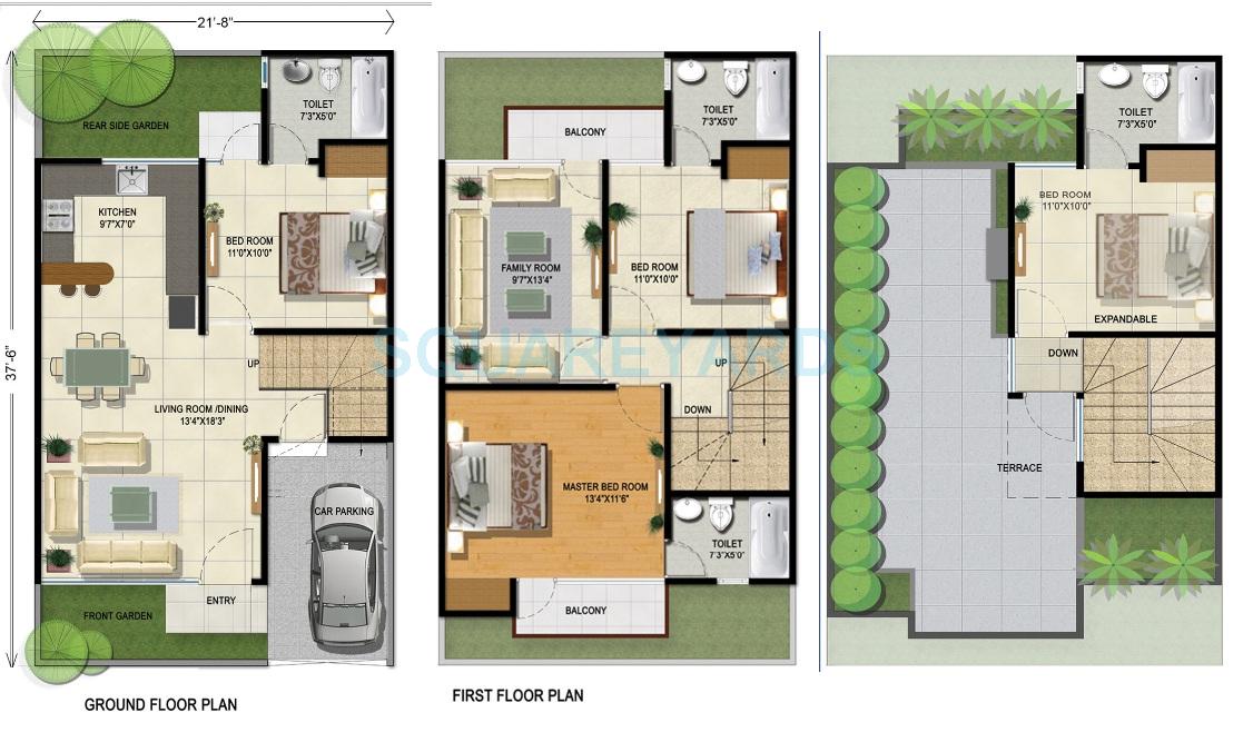 Panchsheel Villas — floor plan 1