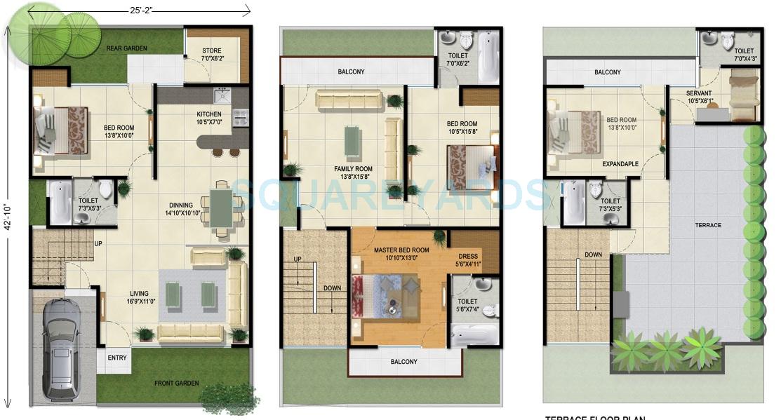 Panchsheel Villas — floor plan 2