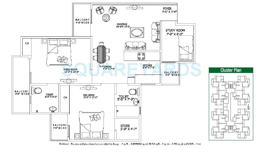 Gaur City 1st Avenue — floor plan 2