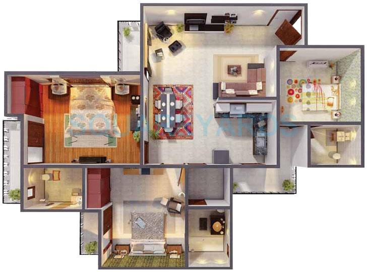 Gaur City 1st Avenue — floor plan 4