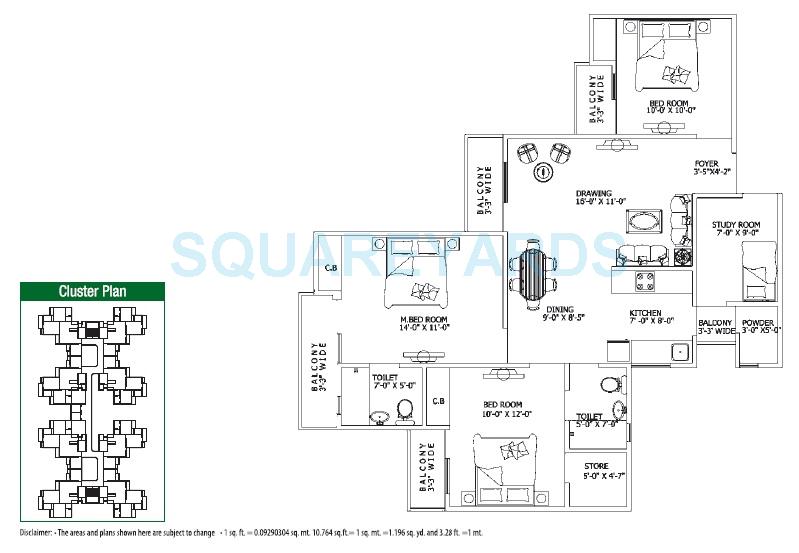 Gaur City 4th Avenue — floor plan 2