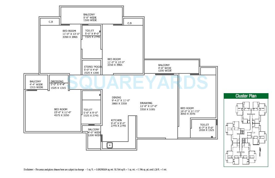 Gaur City 4th Avenue — floor plan 4