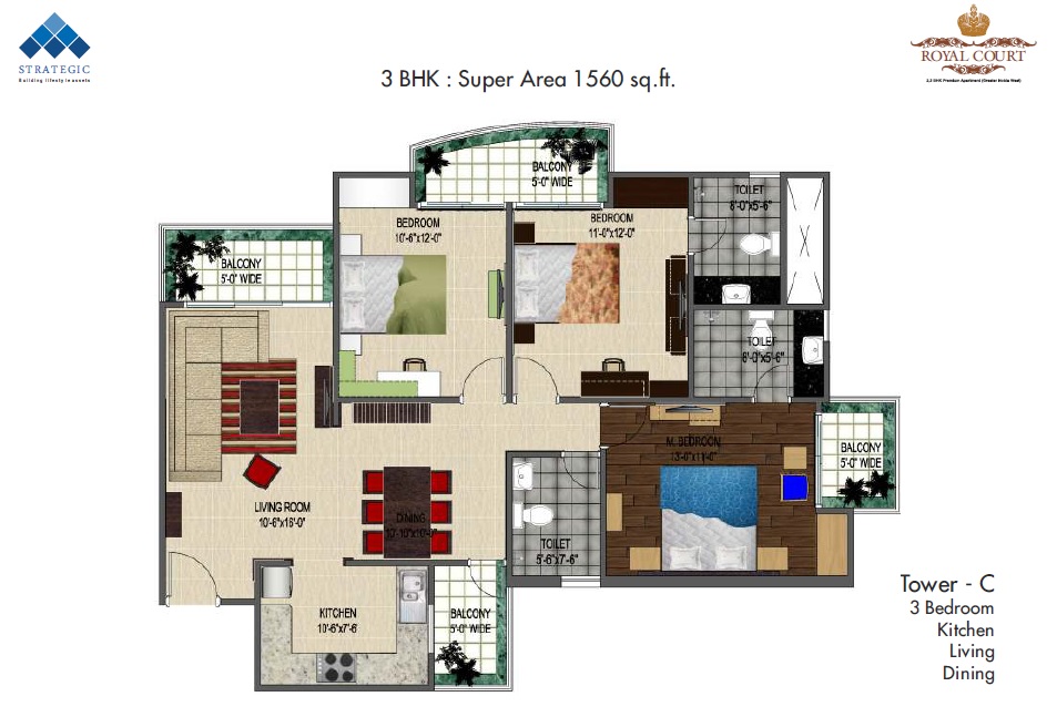 Strategic Royal Court — floor plan 2