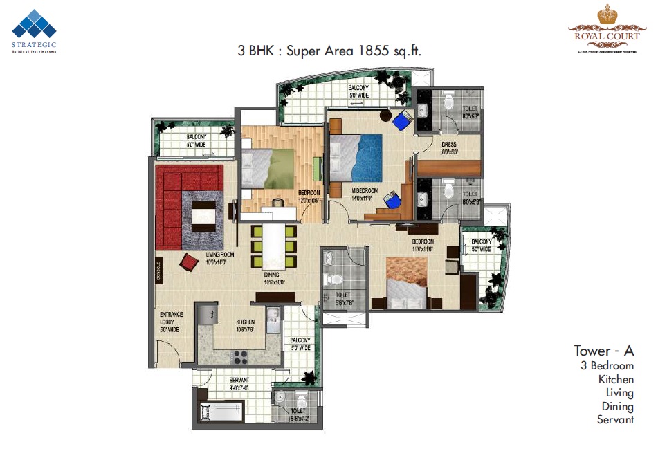 Strategic Royal Court — floor plan 3