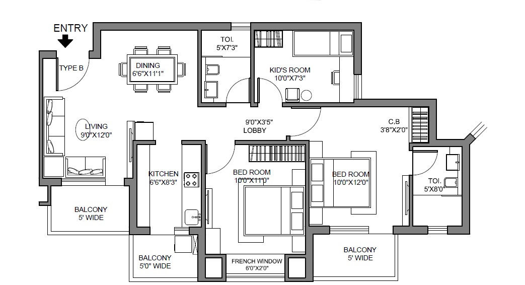 Radhey Krishna Casa Green I — floor plan 2