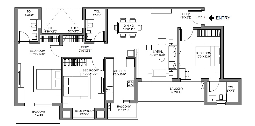 Radhey Krishna Casa Green I — floor plan 3