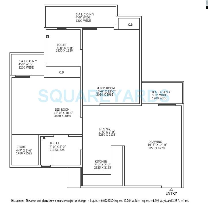 Gaur City 6th Avenue — floor plan 1