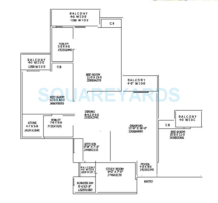 Gaur City 6th Avenue — floor plan 5
