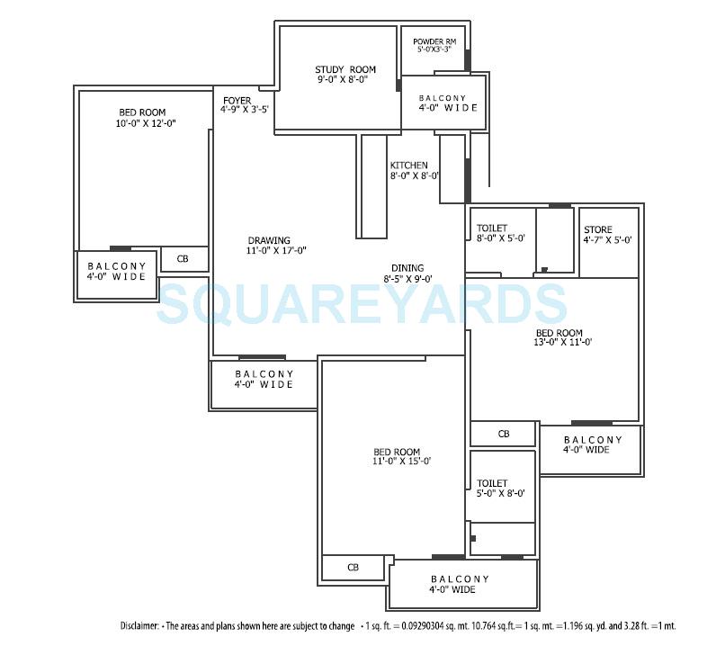 Gaur City 6th Avenue — floor plan 7