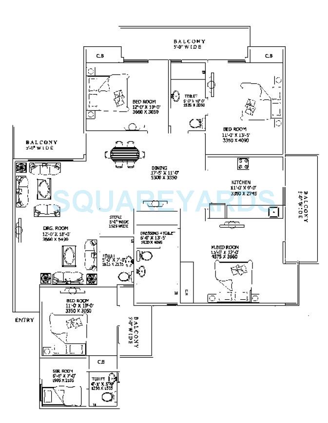 Gaur City 6th Avenue — floor plan 9
