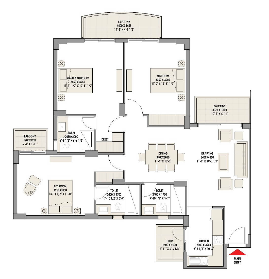 Eldeco Acclaim — floor plan 5