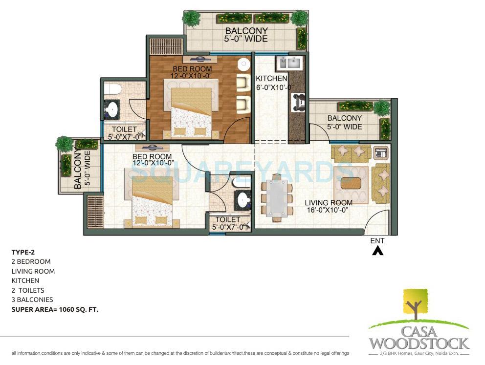 Casa Woodstock — floor plan 1