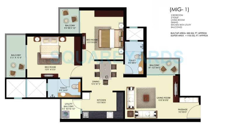 Mahagun Mywoods II — floor plan 1
