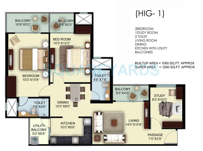 Mahagun Mywoods II — floor plan 2