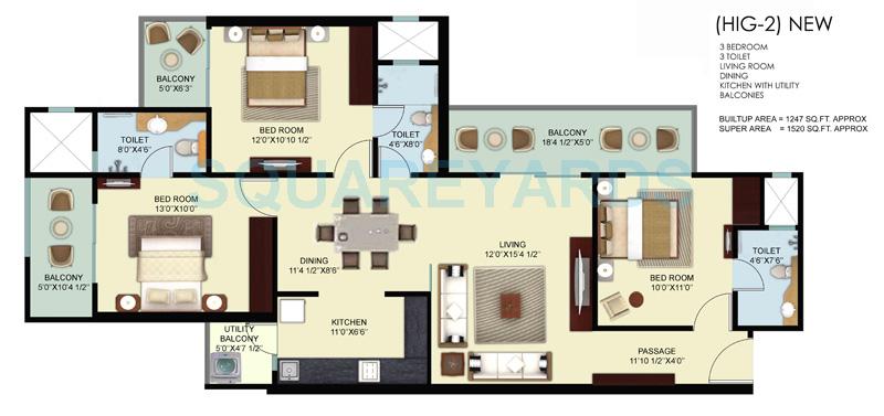 Mahagun Mywoods II — floor plan 4